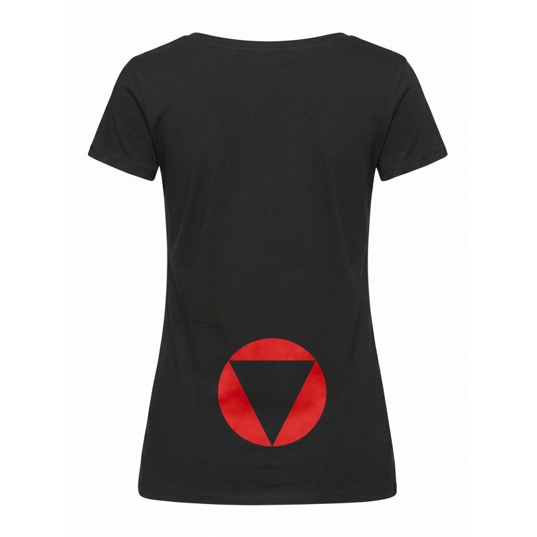 T-SHIRT DONNA RTL 102.5 MANICA CORTA, COLLO A V E SIMBOLO