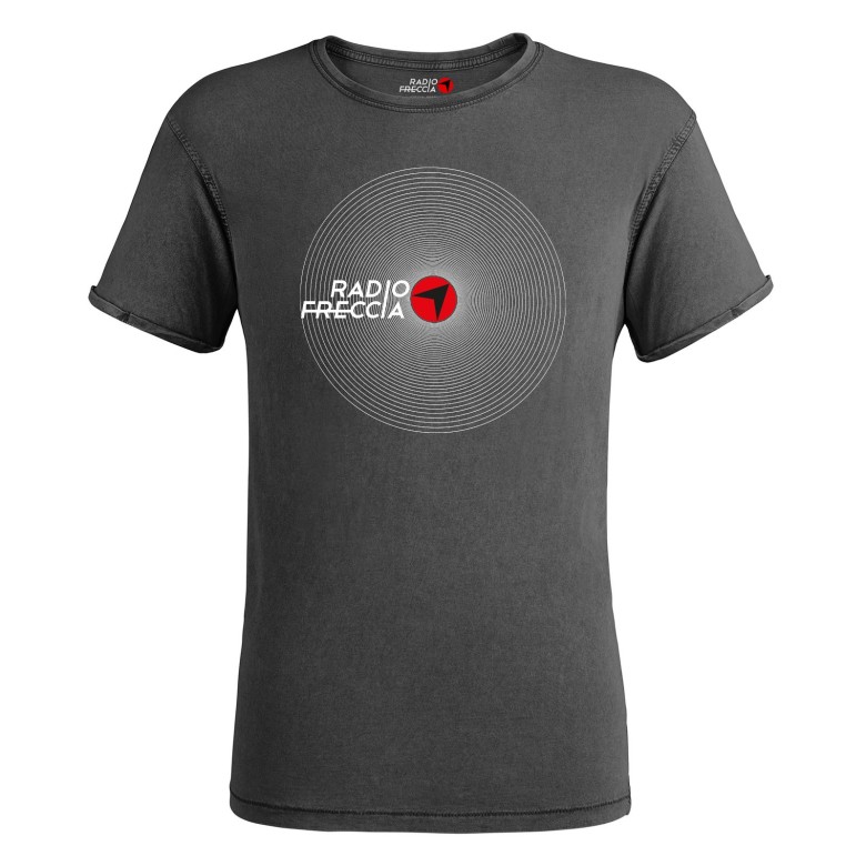 T-SHIRT UNISEX NERO VINTAGE RADIOFRECCIA