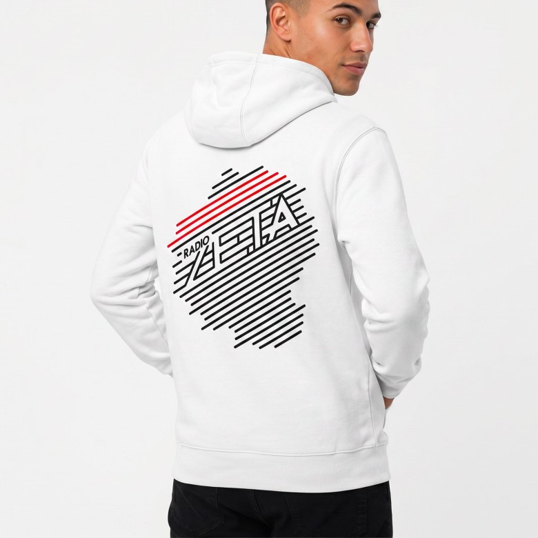 FELPA UOMO RADIO ZETA CON CAPPUCCIO E ZIP