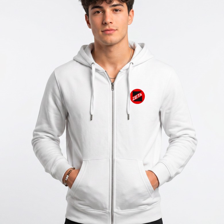 FELPA UOMO RADIO ZETA CON CAPPUCCIO E ZIP