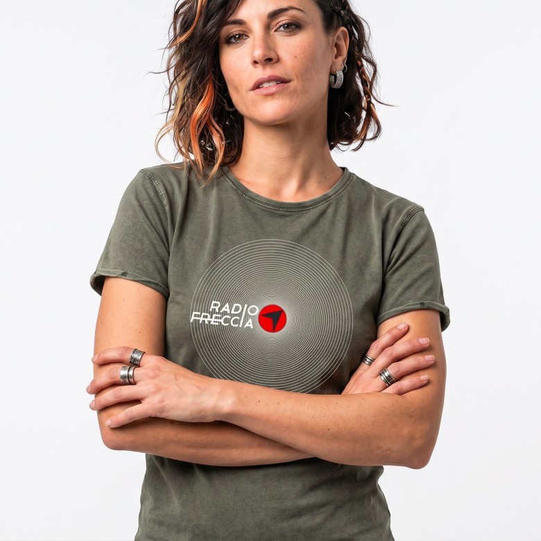 T-SHIRT UNISEX VERDE VINTAGE RADIOFRECCIA