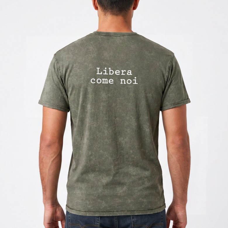 T-SHIRT UNISEX VERDE VINTAGE RADIOFRECCIA
