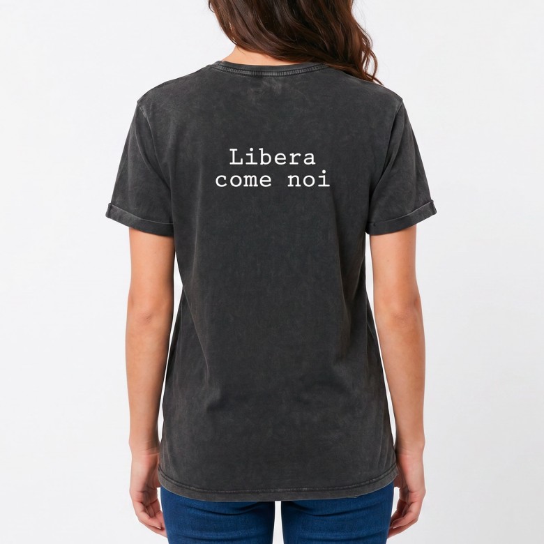 T-SHIRT UNISEX NERO VINTAGE RADIOFRECCIA